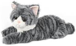 Gray Tabby Cat Stuffed Animals, Mic