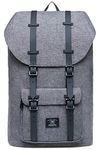 KAUKKO Laptop Outdoor Backpack, College Schoolbag Bookbag Travel Hiking Rucksack fits 15-Inch Laptop(Grey 02)