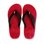 Dr.Ortho Orthopedic Slippers|Acupressure Slippers|Flip-Flops|For Men & Women's Slippers, 5, Red
