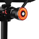 Padonow Smart Bike Tail Light: Auto On/Off Flashing Lights Red Back Led Warning Flashlight Easy Mount Cycling Safety Brake Taillight USB Rechargeable Ultra Bright Light Sensing Bicycle Rear Light