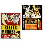 BigWig Prints Marijuana Cannabis Propaganda Posters Reefer Madness Set of 2 (8 inches x 10 inches) Photos - Cannabis Posters - Marijuana Wall Decor