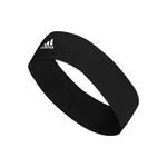 adidas Unisex-Adult Alphaskin 2.0 Elastic Headband, Black/White, One Size