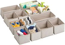 mDesign Soft Fabric Dresser Drawer