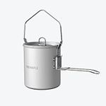 Fire-Maple 0.9L Camping Pot | Lightweight Camp Cookware with Detachable Self-Locking Handle | Portable Backpacking Water Boiler for Outdoors