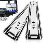 YENUO Heavy Duty Drawer Runners Slides Full Extension 400 450 500 600 700 800 900 1000 mm Side Mount Ball Bearing Rails Track Guide Glides Bearing 120 kg 1 Pair (W:53mm-18 inch (450mm))