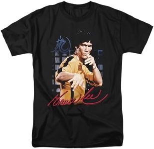 Bruce Lee Yellow Jumpsuit Unisex Adult T Shirt (Medium) Black