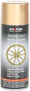 EASTUP Premium Bright Gold Metallic Acrylic Enamel Wheel Paint - Brilliant Finish, High Durability, Fade-resistant, Quick Drying Rim Coating Spray Paint.