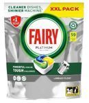 Fairy Platinum All in One Dishwasher Tablets 59's Lemon