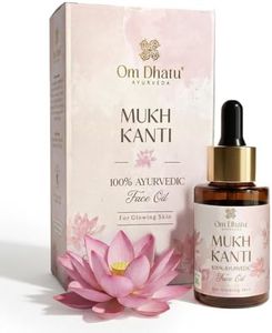 Omdhatu Mukh Kanti Face Oil Glow Serum | Hydrates Skin | Anti-Aging | Reduces Pigmentation | Treats Acne & Moles | Evens Skin Tone | Natural SPF 90% Sun Protection Pack of 1 (30ML)