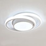 Comely LED Ceiling Lights, 32W 2350LM Lighting Fixture, Dia 28cm Round Modern Design Ceiling Lighting for Hallway Balcony Bedroom Corridor, Cold White 6500K