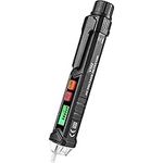 Non-Contact Voltage Tester, AC Voltage Tester Pen with Adjustable Sensitivity, LCD Display, LED Flashlight, Buzzer Alarm, Dual Range 12V-1000V/48V-1000V & Live/Null Wire Judgment