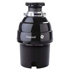 GE Continuous Feed Garbage Disposal, 3/4 Horsepower & 2,700+ RPM, Good for Grinding: Small Bones, Vegetable Peels, & Fruit Pits, Easy Install Kit Included, Non-Corded, Best for Frequent Cooking