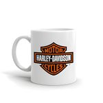 Bhavya Lifestyles Printed Ceramic Harley Davidson Coffee Mug for Men I Bike Lovers with Glossy Finish and Vibrant Print 330 ml (Set of 1)