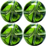 EPCO Candlepin Bowling Ball- Urethane Pro-Line - Lime Green, White & Navy (4 1/2 inch- 2lbs. 6oz.)