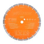 Evolution Power Tools PD300SEG-CS Premium Multi Material Diamond Blade For Disc Cutters - Longer Blade Life - Ideal for Cutting Brick, Roof Tile, Paving, Reinforced Concrete and More, 300mm