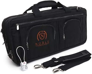 Waxed Canvas Chef Knife Bag Holds 19+ Knives Plus Knife Steel Meat Cleaver and Several Large Storage Compartments! Our Most Durable Professional Line Knife Carrier includes Custom Padlock! (Bag Only)