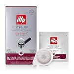 illy E.S.E. Pods Coffee, Intenso Espresso Pods, Dark Roast, Robust and Full Flavored with Notes of Cocoa, 100% Arabica Coffee, All-Natural, No Preservatives, 18 Count (Pack of 2)