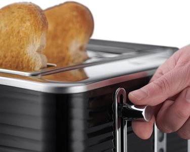 Russell Hobbs Inspire 4-Slice Toaster – White, Wide Slots