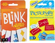 Games PICTIONARY Card Refresh, Multicolor&Mattel Reinhards Staupe's Blink The World's Fastest Card, Multi Color