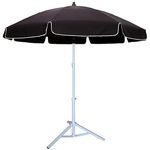 RAINPOPSON Garden Umbrella With Stand 6 feet Heavy Duty Garden Umbrella (36in) Patio Big Size Garden Outdoor Umbrella for Rain & Sun Protection (36 in) With Stand (Black)