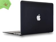 UESWILL Smooth Touch Matte Hard Shell Case Cover Compatible with 2010-2017 MacBook Air 13 inch (Model A1466/A1369), Black