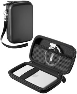 ProCase EVA Hard Shell Case for iPhone Air Magsafe Battery/Anker Nano Magnetic Power Bank/Baseus Picogo Wireless Portable Charger, Fits Power Banks Up to 5.1" × 2.9" × 0.59"-Black