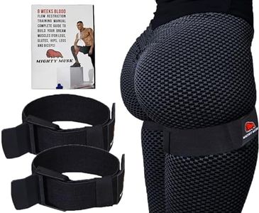 Mighty Musk Booty Bands, Occlusion Bands, Blood Flow Restriction Bands for Arms, Legs, Glutes Resistance Bands for Fast Muscle Growth without Heavy Weight Lifting for Men and Women (Black)