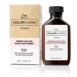 COLORCHARM Permanent Liquid Toners| Neutralize Brass| Free of Parabens| Vegan| T27 Medium Beige Blonde| 1.4 Fl oz.