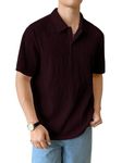 Leriya Fashion t shirt for men| white t shirt for men| black drop shoulder t-shirt for men (Medium, Burgundy)