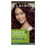 Clairol Natural Instincts Semi-Permanent No Ammonia Hair Dye, 4RV Dark Burgundy