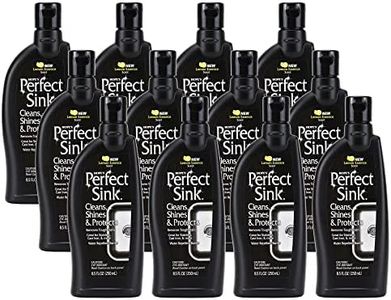 HOPE'S Perfect Sink 8.5 oz Sink Cleaner and Polish, Restorative, Water-Repellant Formula, Stain Remover, Good for Stainless Steel, Cast Iron, Porcelain, Corian, Composite, 12 Pack