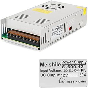DC 12V 50A 600W Alimentation De Puissance Convertisseur de Commutation d'alimentatio Transformateur L'industrie de l'alimentation électrique Entraînement 110/220V AC to DC 12V 600 Watt