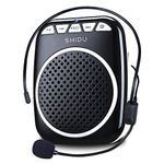 Portable Voice Amplifier, Shidu Voice Amplifer with headset microphone voice amplifier for teachers, Coacher, Tour Guides, Sales Promoters and more