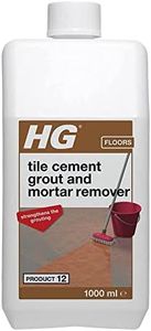 HG Tile Cement Grout & Mortar Remover, Cement Remover & Grout Remover for Wall & Floor Tiles, Tile Cleaner & Residue Remover, Surface Cleaner Strengthens Existing Grout - 1 Litre