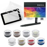 Embossing Kit, Powder, Clear Embossing Pen, Embossing Ink Pad, 8X 10ml Embossing Powders for Use with Embossing Heat Tool for Crafts