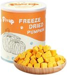 PAWUP Freeze-Dried Pumpkin Treats for Dogs & Cats – High Fiber, Single Ingredient Natural Snacks for Digestion & Gut Health, Healthy Food Toppers, 1.58 oz