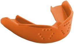 SISU 3D Youth Mouthguard, Athletic Orange - 2.0mm Thin - for Athletes Under 5’ Tall - Pre-Formed for Custom-Molded Fit - Remoldable Up to 20 Times - Non Toxic