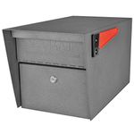 Mail Boss 7505 Mail Manager Locking Security Mailbox, Granite