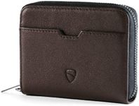 Vaultskin Mayfair Premier Leather Zip Wallet - Ultimate RFID Safety, Streamlined for Style & Functionality for Men and Women (Brown)