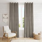 Ami Creation Grey Velvet Room Darkening 7 feet Door Curtain for Living Room Bedroom Hall Summer Curtains, 7 feet Long, Grey, Set of 1