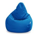 Loft 25 Bean Bag Gamer Chair | Outdoor Indoor Living Room BeanBag Seat | Water Resistant | Ergonomic Design for Body Support | Durable & Comfortable (Bean Bag, Moroccan Blue)