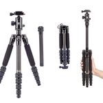 SIRUI AM-025K Ultra Lightweight Carbon Fiber Travel Tripod with Ball Head