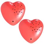 2Pcs Mini Voice Recorder, Voice Recorder for Stuffed Animal Heart Shaped 30 Seconds Voice Recorder with Playback for Kids Adults Plush Toy