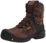 KEEN Utility Men's Dover 8" Composite Toe Insulated Waterproof Work Boot, Dark Earth/Black, 7 Wide US