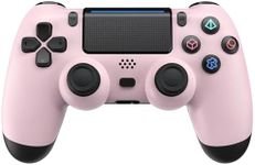 ADHLEK Wireless Controller for PS4/Slim/Pro,with Dual Vibration Game Joystick Remote Pink