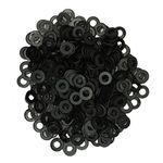 M3 Carbon Steel Flat Washer, Black Oxidized Alloy Steel, 8.8 Grade Metal Flat Washer, 3mm ID, 7mm OD, 0.5mm Thickness, 1000Pcs