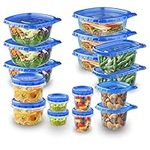 Ziploc Food Storage Meal Prep Containers with Smart Snap Technology, Dishwasher Safe, Variety Pack, 16 Count