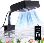 SEAOURA Aquarium Chiller Fan, Fish Tank Cooling Fan with Adjustable 10 Speeds, Auto On/Off Time, 720° Rotate LED Display Quiet Cooling 3-7℉ Aquarium Cooler Fan for Axolotl Reptile Fresh/Seawater Tank