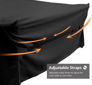 Dokon Waterproof Garden Furniture Cover – Heavy Duty Oxford, Rectangular 250x210x90cm, Black