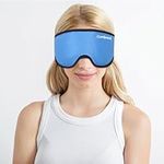 Comfpack Gel Eye Mask for Puffy Eyes, Cooling Eye Mak with Soft Plush Hot Cold Therapy Ice Pack for Puffiness, Dry Eyes, Migraine, Headache, Sinus Pain